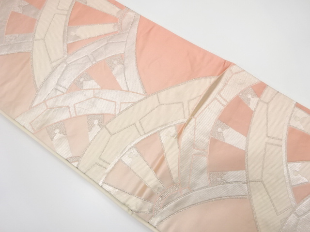 JAPANESE KIMONO / ANTIQUE FUKURO OBI / SILK / WOVEN GENJIGURUMA